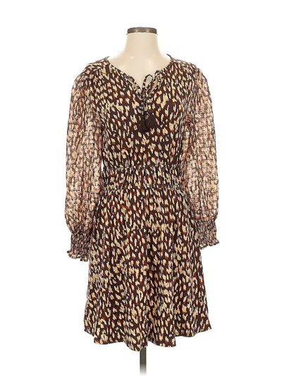 Pre-owned Cupio Casual Dress In Brown