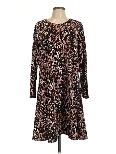 Pre-owned Cupio Casual Dress In Brown