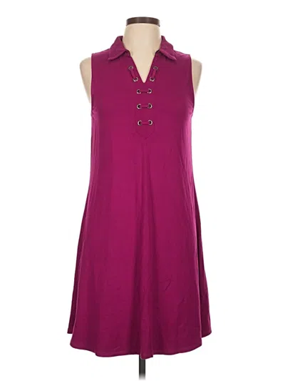 Pre-owned Cupio Casual Dress In Burgundy