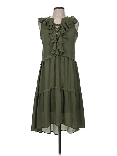 Pre-owned Cupio Casual Dress In Green