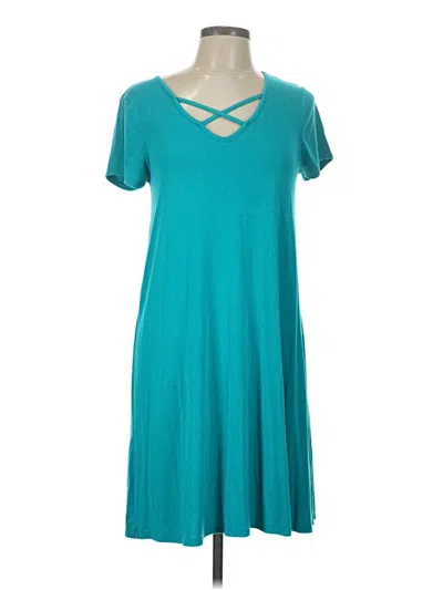 Pre-owned Cupio Casual Dress In Teal