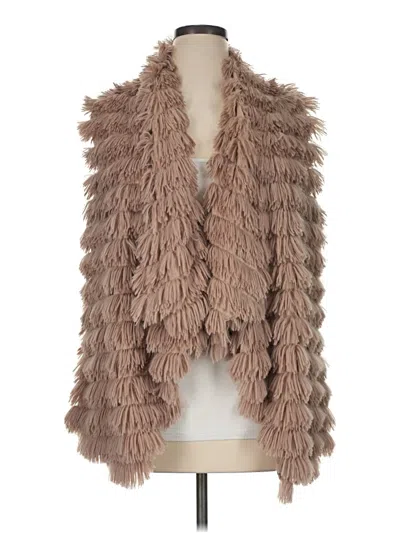 Pre-owned Cupio Faux Fur Vest In Brown