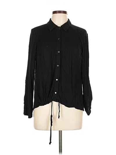 Pre-owned Cupio Long Sleeve Blouse In Black