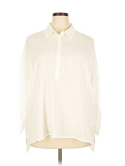 Pre-owned Cupio Long Sleeve Blouse In Ivory