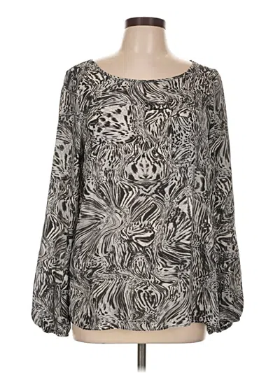 Pre-owned Cupio Long Sleeve Blouse In Silver