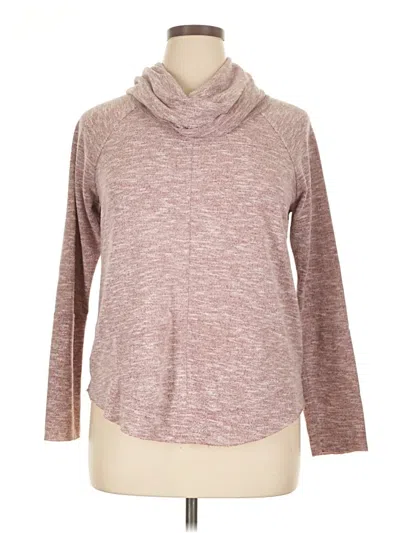 Pre-owned Cupio Long Sleeve Top Burgundy Cowl Neck Tops