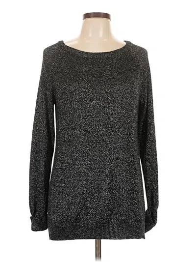 Pre-owned Cupio Long Sleeve Top Gray Boatneck Tops