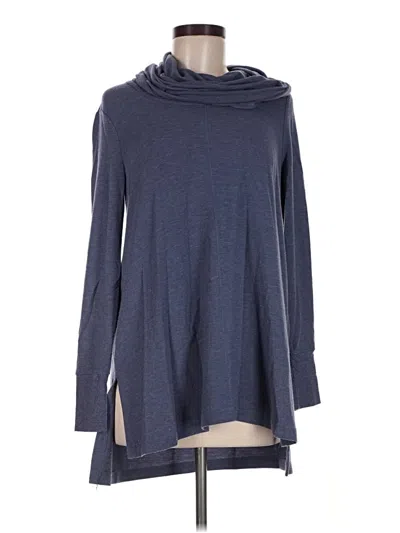 Pre-owned Cupio Long Sleeve Top Gray Cowl Neck Tops