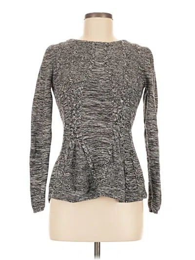 Pre-owned Cupio Long Sleeve Top Gray Sweetheart Neckline Tops