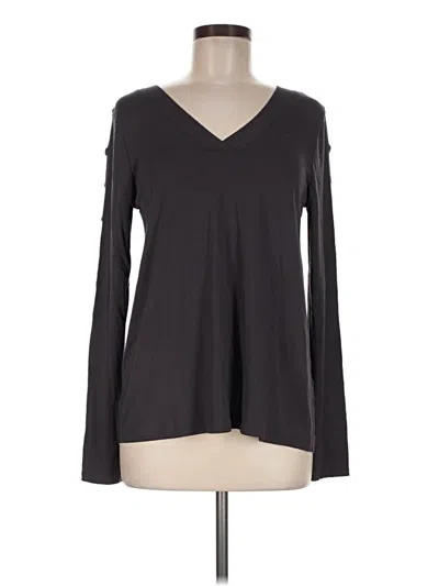 Pre-owned Cupio Long Sleeve Top Gray V-neck Tops