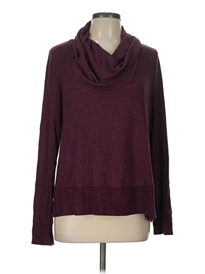 Pre-owned Cupio Long Sleeve Turtleneck In Burgundy