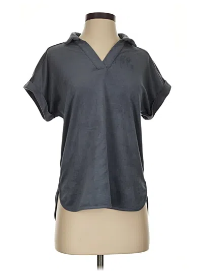 Pre-owned Cupio Short Sleeve Blouse In Gray
