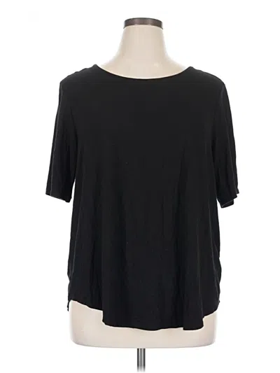 Pre-owned Cupio Short Sleeve Top Black Boatneck Tops