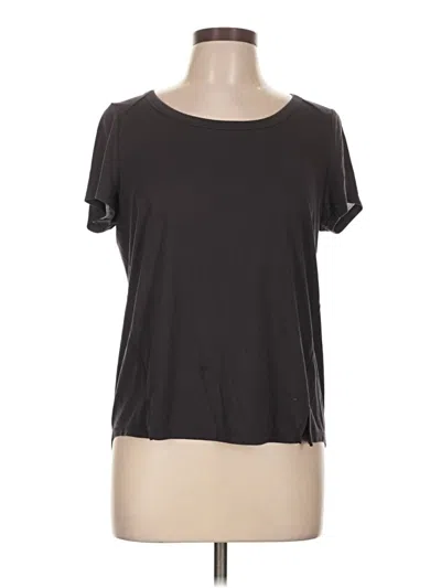 Pre-owned Cupio Short Sleeve Top Gray Scoop Neck Tops