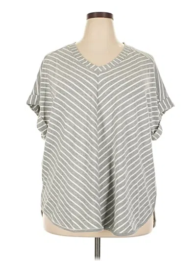 Pre-owned Cupio Short Sleeve Top Gray V-neck Tops