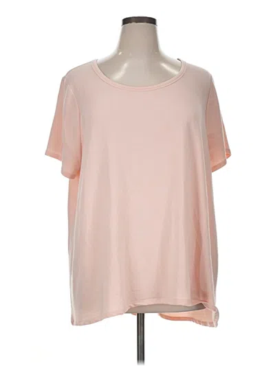 Pre-owned Cupio Short Sleeve Top Pink Scoop Neck Tops