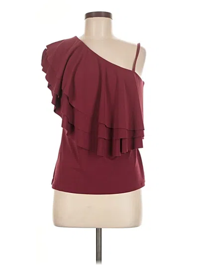 Pre-owned Cupio Sleeveless Blouse In Burgundy