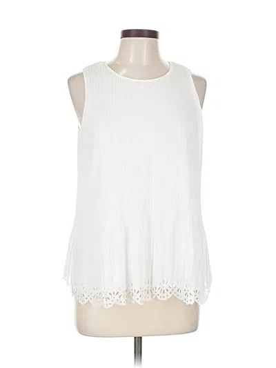 Pre-owned Cupio Sleeveless Blouse In White