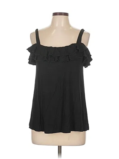 Pre-owned Cupio Sleeveless Top Black Cold Shoulder Neckline Tops