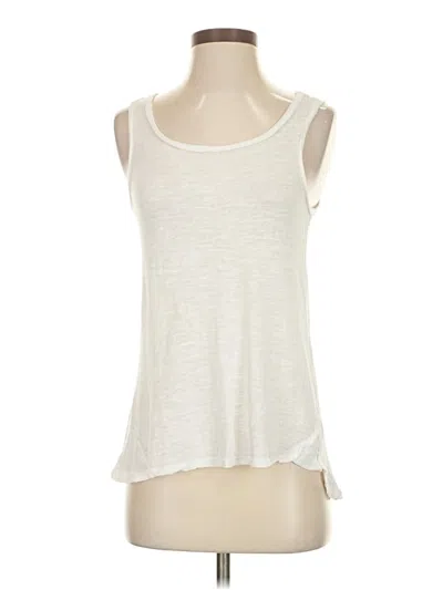 Pre-owned Cupio Sleeveless Top Ivory Scoop Neck Tops In White