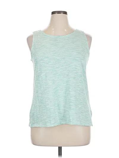 Pre-owned Cupio Sleeveless Top Teal Halter Neckline Tops In Blue