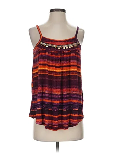 Pre-owned Cupio Tank Top Orange Halter Neckline Tops