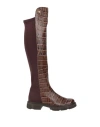 Cuplé Woman Boot Brown Size 7 Textile Fibers, Soft Leather In Brown