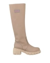 Cuplé Woman Boot Light Brown Size 7 Rubber In Beige