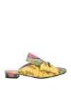 Cuplé Woman Mules & Clogs Yellow Size 6 Textile Fibers In Yellow