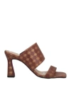 Cuplé Woman Sandals Brown Size 7 Soft Leather In Brown