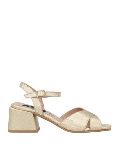 Cuplé Woman Sandals Platinum Size 7 Textile Fibers In Grey