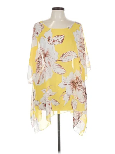 Pre-owned Cupshe 3/4 Sleeve Blouse In Yellow