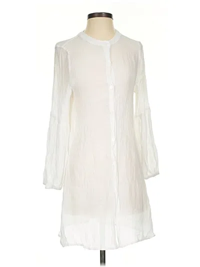 Pre-owned Cupshe 3/4 Sleeve T-shirt In Ivory