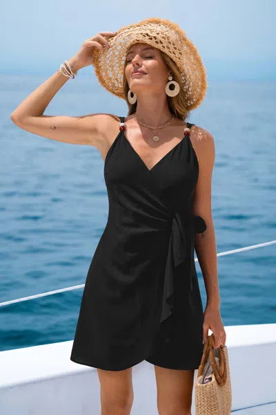 Cupshe A Little Something Black Mini Dress