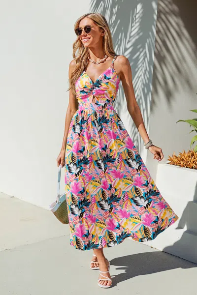 Cupshe Adrenaline Tropical Maxi Dress In Multi