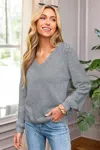 Cupshe Aim High Grey Sweater In Gray