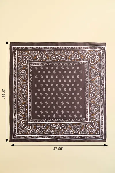 Cupshe All Access Paisley Scarf In Brown