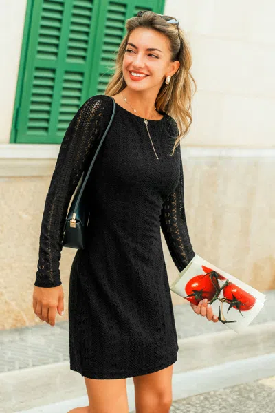 Cupshe All Dolled Up Black Mini Dress