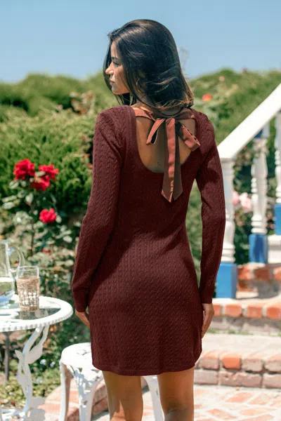 Cupshe All Dressed Up Brown Mini Dress