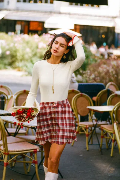 Cupshe Alpine Club White Sweater