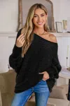 Cupshe Always Confident Black Sweater