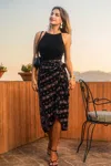 Cupshe Always Lovely Floral Midi Dress In Black