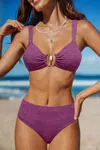 Cupshe Amethyst Spark Purple Bikini Set In Purple