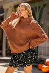 Cupshe Apple Harvest Brown Sweater
