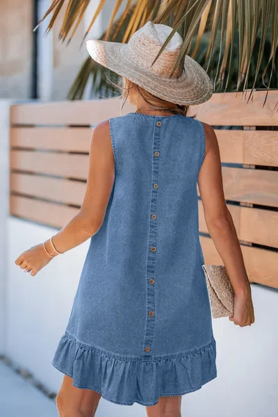 Cupshe Around Town Blue Mini Dress