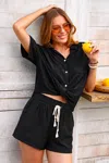 Cupshe At First Sight Black Shirt In Multi