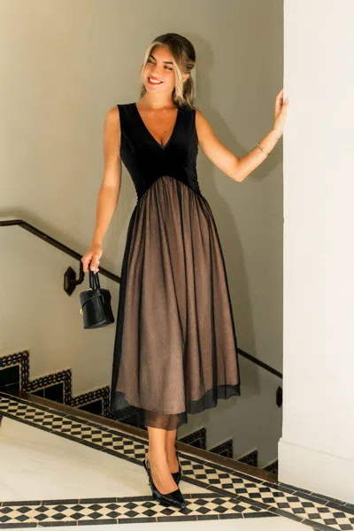 Cupshe Audrey Black Maxi Dress