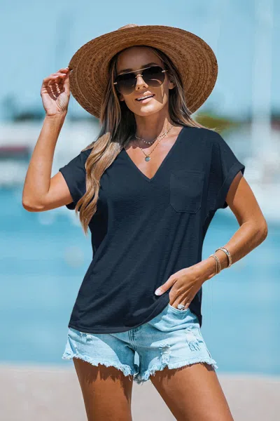 Cupshe Authentic Blue Tee