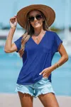 Cupshe Authentic Blue Tee In Multi