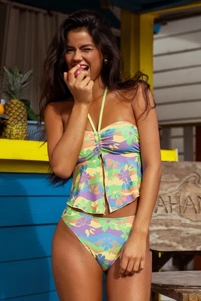 Cupshe Bahamas State Of Mind Seascape Muse Tankini Set In Multi